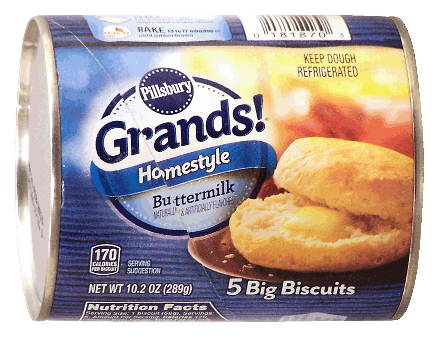 Pillsbury Grands! 5 big homestyle buttermilk biscuits Full-Size Picture